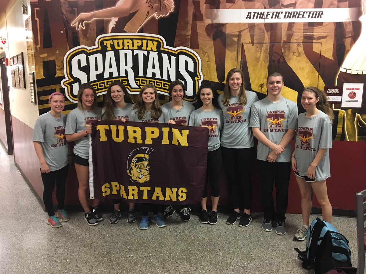 TurpinSpartans's tweet photo. Our Final 9 swimmers 🏊 🏊‍♀️!  These determined Spartans are set to take over the waters this weekend in Canton! #StateBound https://t.co/Xvv2wQaGzw