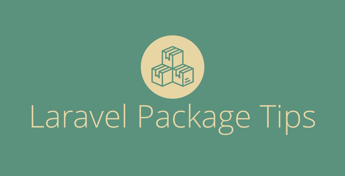 laravelnews's tweet photo. Tips For Building Your First Laravel Package https://t.co/zfYQVTONar https://t.co/XbtvCHi1jr