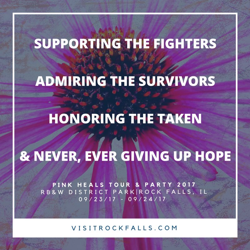 visitrockfalls's tweet photo. #PinkHealsTour &amp; Party Sept 23-24 '17 4-Cities 2-Counties 1-Region #workingtogether #support @BWCVBtourism @Local4NewsWHBF @HomeofHopeCWC https://t.co/32ZM5Oggxj