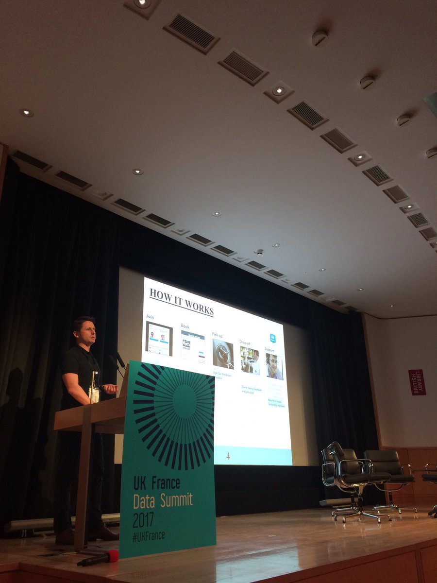 Anna_D_Scott's tweet photo. We're now hearing from data-driven #startups @getyoti @DawexData @HiyaCar and @snips at #UKFrance. Brilliant #data innovations! https://t.co/kEVf2tD4QL