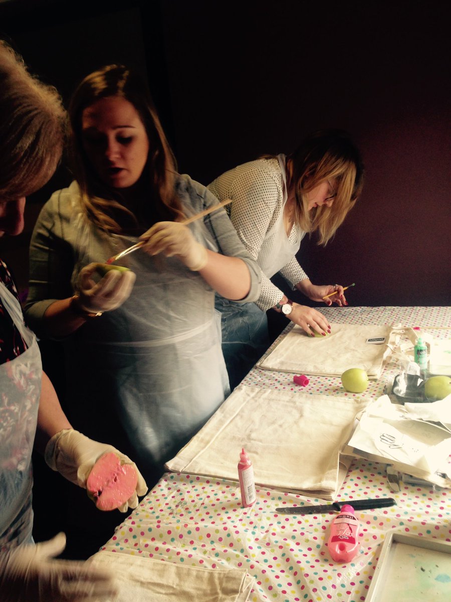 KirkbrideDebbie's tweet photo. Lifestyles England team enjoying demo of Apple printing enjoyed by residents for bramble Apple week #new skill https://t.co/YICAUs7cx2