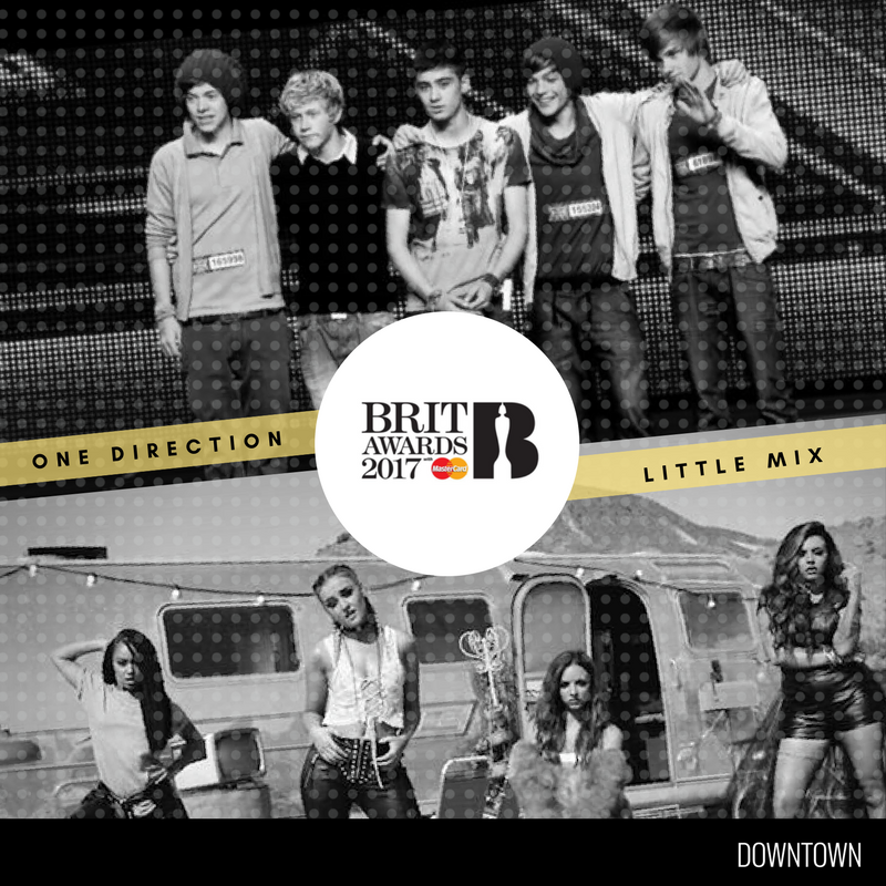 DwntwnMusicPub's tweet photo. We couldn't be more excited to see @onedirection make "History" + take home #BestBritishVideo and @LittleMix win #BestSingle! #BRITs π https://t.co/CpIXr3Wffj