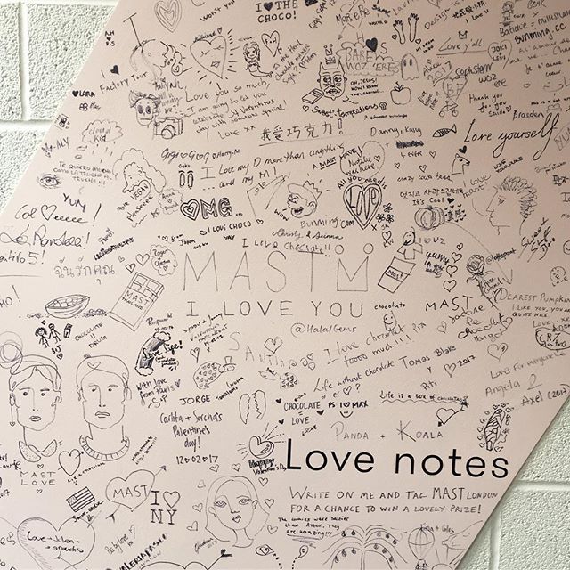 mastbrothers's tweet photo. 'Love Notes' at our Mast London flagship - drop by to write a sweet something, we'll have the gold sharpie ready for you. https://t.co/YRBWYpT7jd
