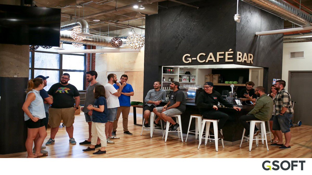 sept24social's tweet photo. On peut aller aussi loin que d'engager un barista à temps plein pour faire vivre la culture d'entreprise. @gsoftgroup #MarketingRH #eCOMSBK https://t.co/jEzdlOPeRJ