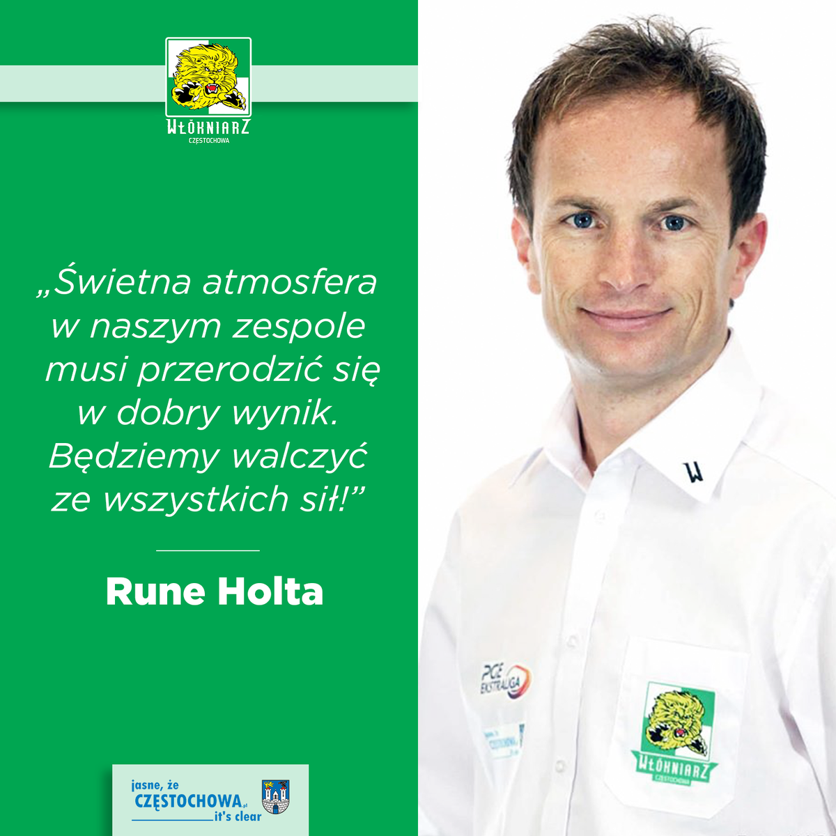 CKM_Wlokniarz's tweet photo. Kilka słów od #Rune #Holta. https://t.co/jNjHxMCgP1