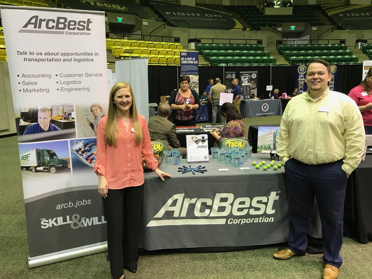 . <a href="/ArkansasTech/">Arkansas Tech</a> students: Come talk to Drew &amp; Remington at the All Majors Career Fair from 1-4 today &amp; learn about careers at ArcBest!