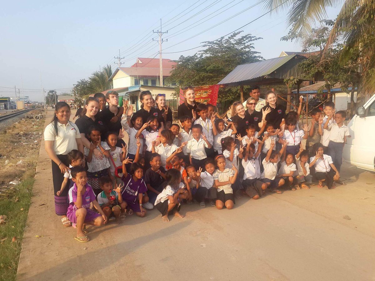 iomdesc's tweet photo. Youth Motor Project @crhs charitable trip to Cambodia: saying our goodbyes to CRC school, lasting friendships forged. Incredible experience. https://t.co/hv6qFRcni8