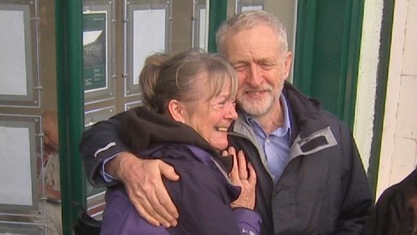 SocialistVoice's tweet photo. Jeremy Corbyn is the first Labour leader in decades truly representing working class people in Britain #CopelandByElection #StokeByElection https://t.co/hSkAr23i9S