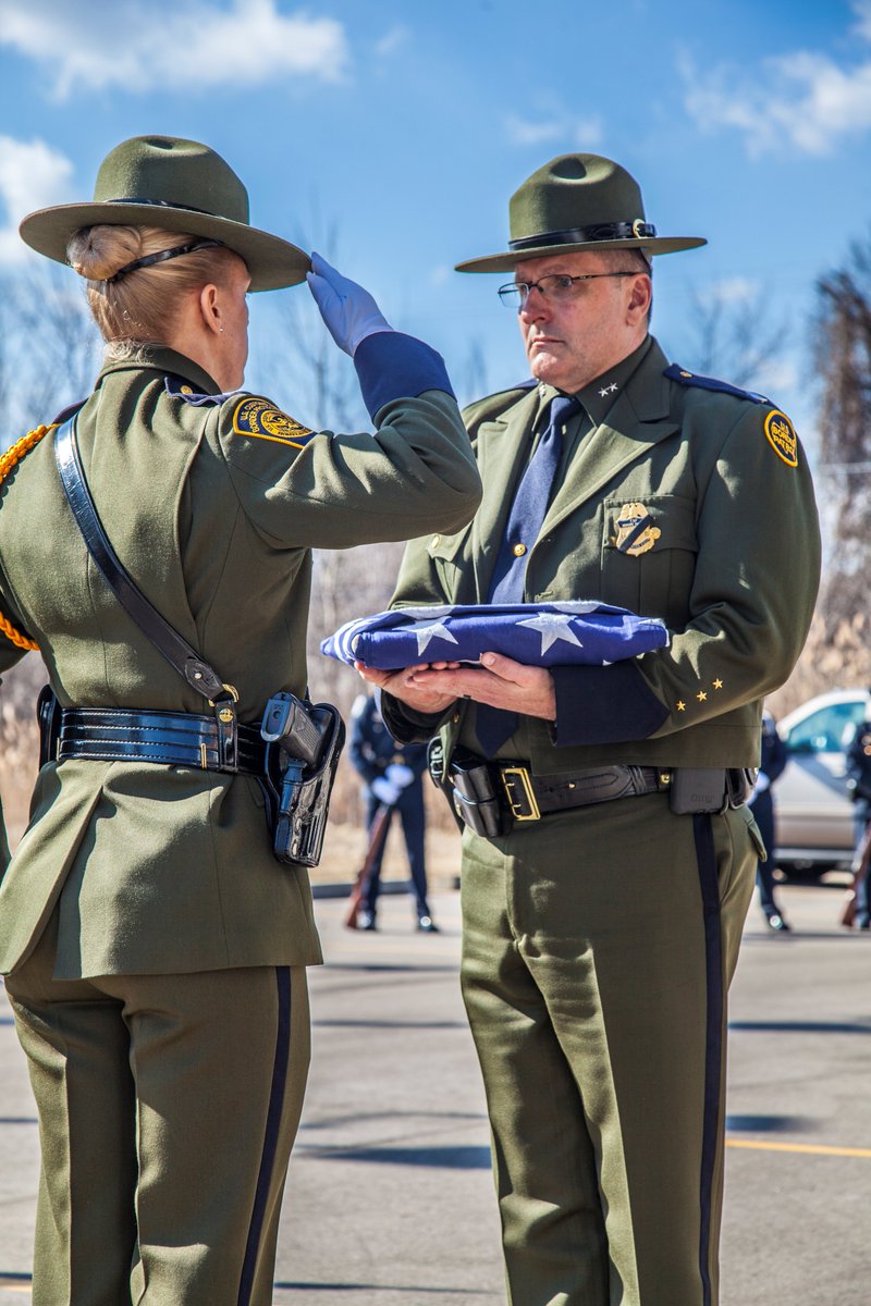 CBPGreatLakes's tweet photo. Today we said goodbye to a great #BorderPatrol friend and leader! RIP Assistant Chief Patrol Agent (Retired) Paul McKinley. #HonorFirst https://t.co/2fphFPcjtt