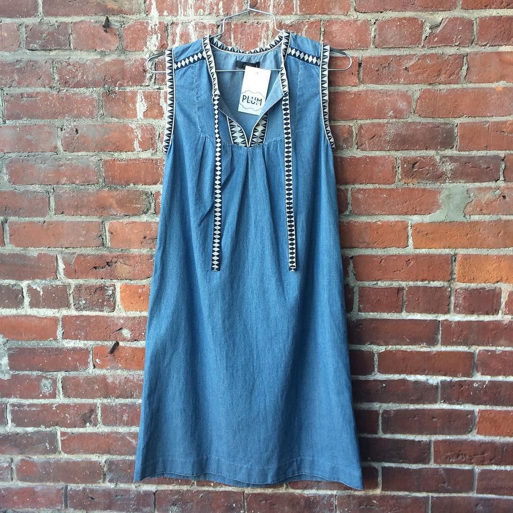 #jcrew denim dress $24.99/Size 00 #plumbeverly #shoplocal #twitterpic