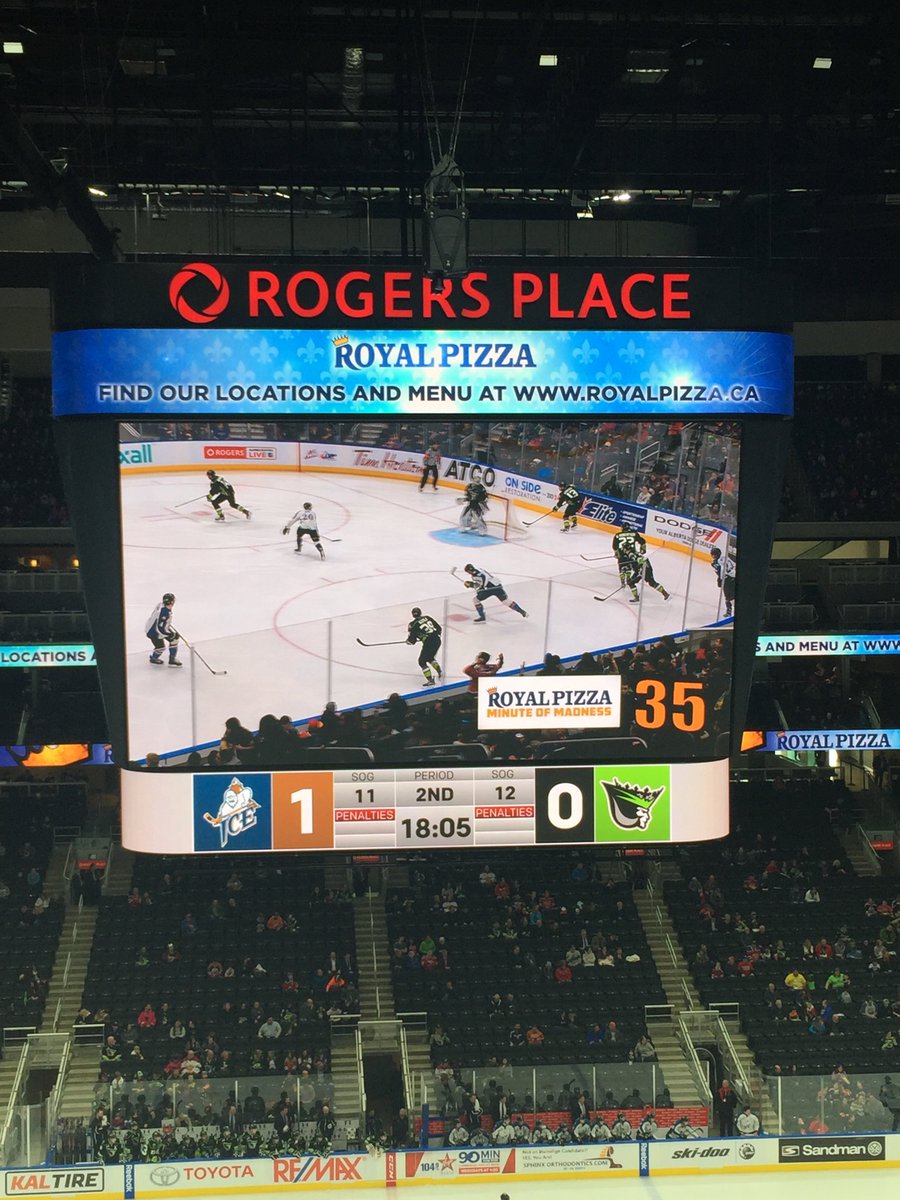 RoyalPizza's tweet photo. We have a set of 4 vouchers to see the Edmonton Oil Kings play at Rogers Place. Retweet if you'd like to win! (Winner chosen tomorrow) https://t.co/CGOf7ofxMc