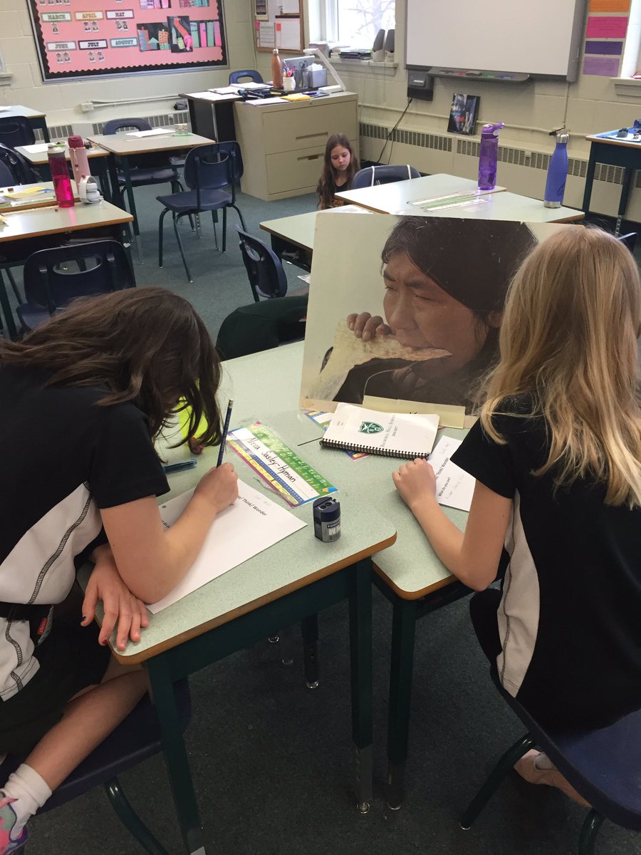 Grade4BH's tweet photo. Using the visible thinking strategy, I See, I Think, I Wonder, to start off our Respecting Diversity unit https://t.co/4ulJ7z0Cpl