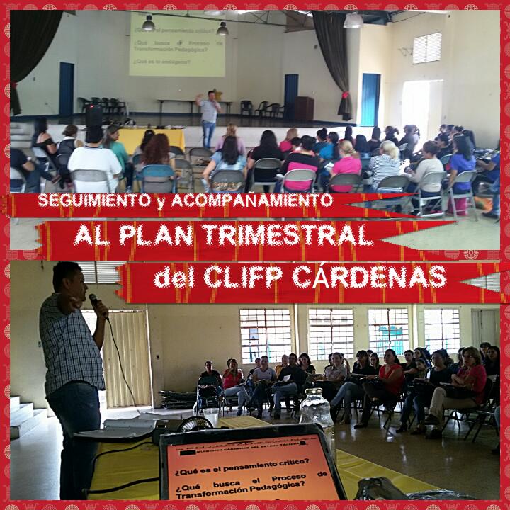 #Táchira municipio Cárdenas, Seguimiento y acompañamiento PLAN TRIMESTRAL CLIFP CÁRDENAS, niveles y modalidades.