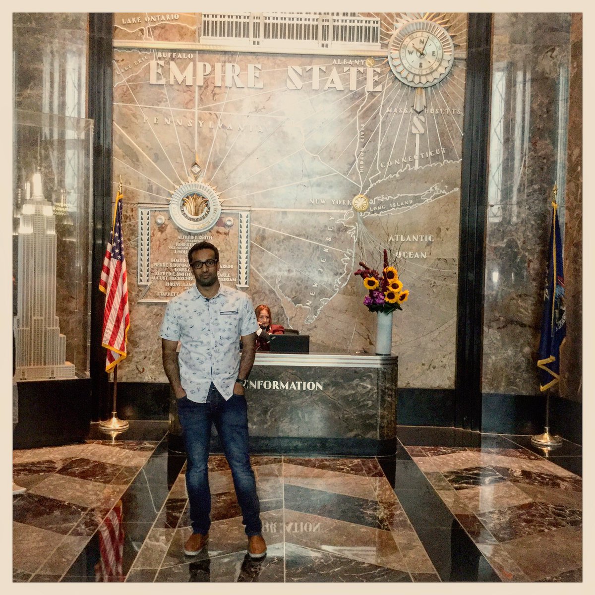 kiranphilipkena's tweet photo. On the floor- it's No more a wish #empairestatebuilding #MyJourneyInUSA🇺🇸 #newyork https://t.co/voI6P1onVa
