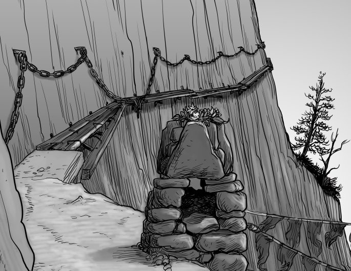 More amazing art from <a href="/TickleMeCthulhu/">Kurt Komoda</a> for Stone Dragon Mountain.