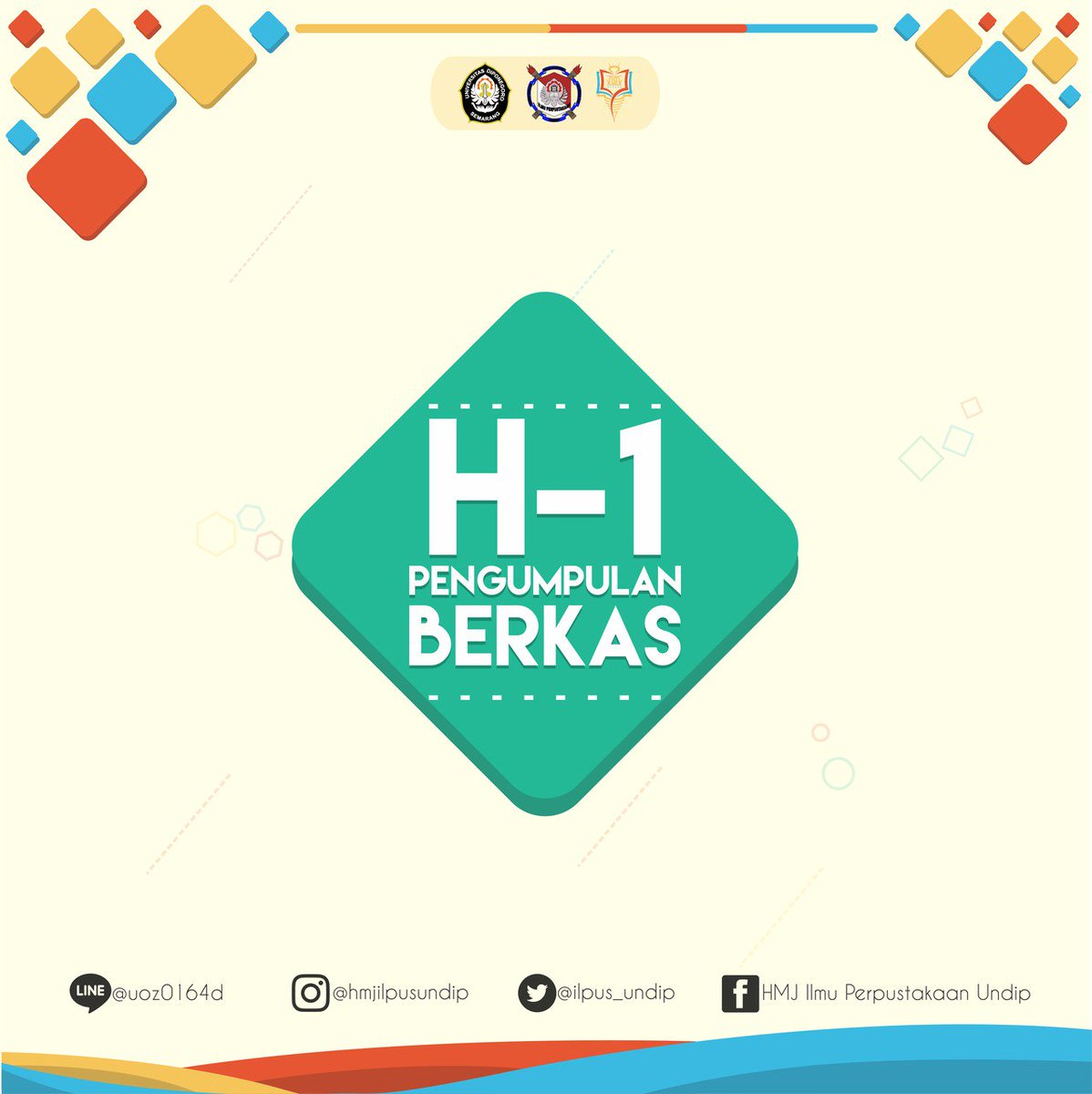 Link Surat Pernyataan Kesanggupan
Bit.ly/PernyataanKesa…

HMJ Ilmu Perpustakaan 2017
Kabinet Aksara
Aksi Nyata Untuk Bersama
ILPUS, SOLID!!