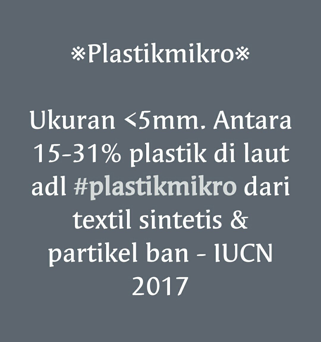 trashicool's tweet photo. #Plastikmikro
Antara 15-31% plastik di laut adl #plastikmikro dr textil sintetis &amp; partikel ban cc @BebasSampahID https://t.co/UyvD31baap