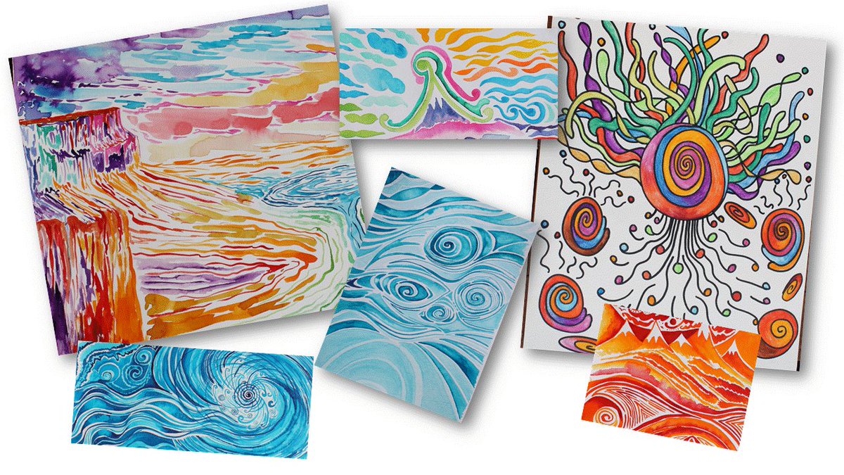 Valetherapist's tweet image. koh i noor #watercolour designs by #loupageart  whatloudidnext.com