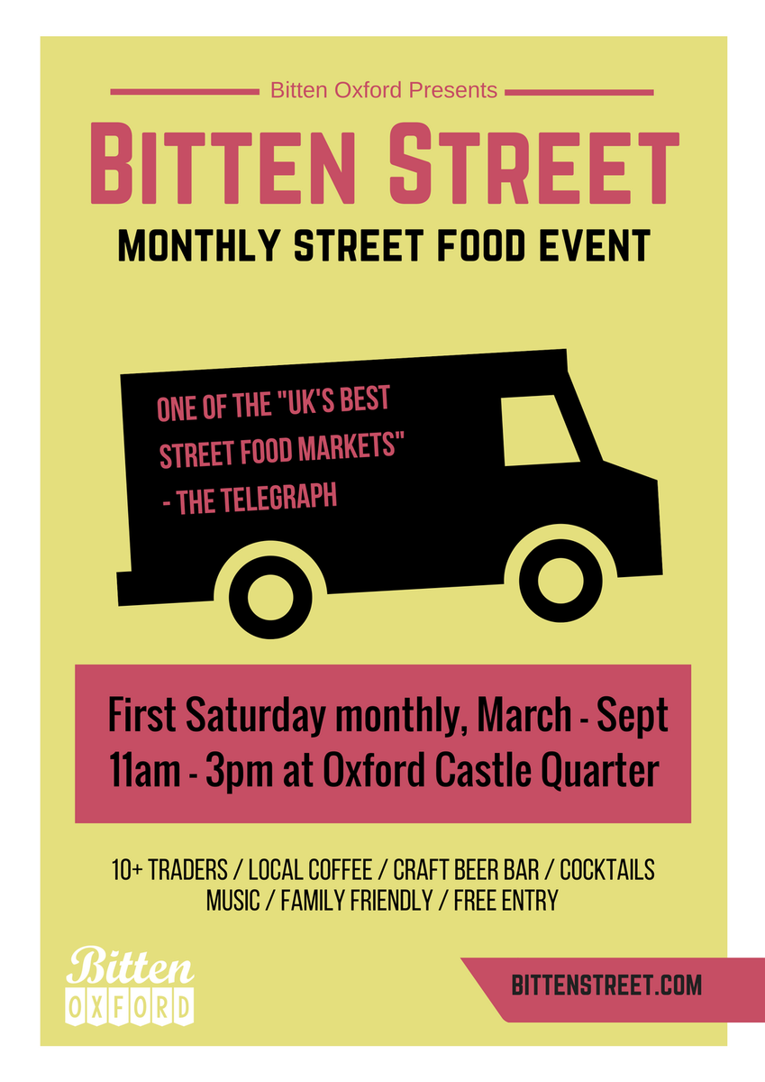 Hey #Oxford, how hungry are you? We're thinking of giving you MORE for #BittenStreet this year - MORE traders, MORE veggie &amp; MORE seating.