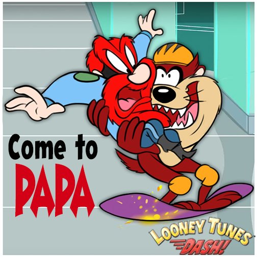 #ThursdayThoughts NOW COME TO PAPA😈If you know what I mean👿‼️#LooneyTunesDash💨 zynga.my/LTD #TBT