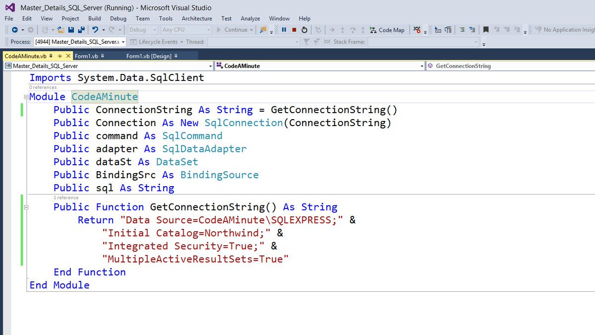 IBasskung's tweet image. #FreeSourceCode
VB .Net 2015 and SQL Server 2014
Creating a Master-Detail Windows Form
facebook.com/CodeAMinute
.
#CodeAMinute #programming