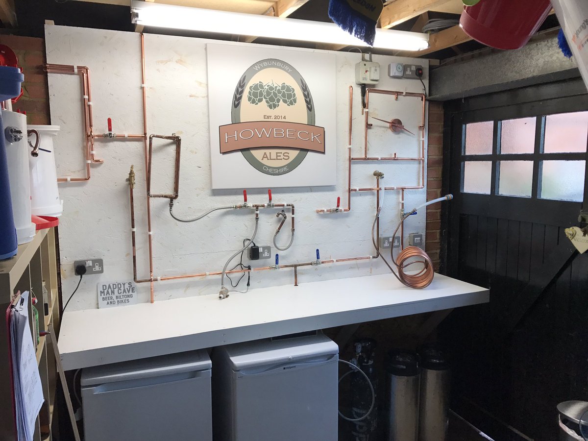 HowbeckAles's tweet image. Brewery modifications just about done.  Looking forward to seeing if any of it works! #homebrew