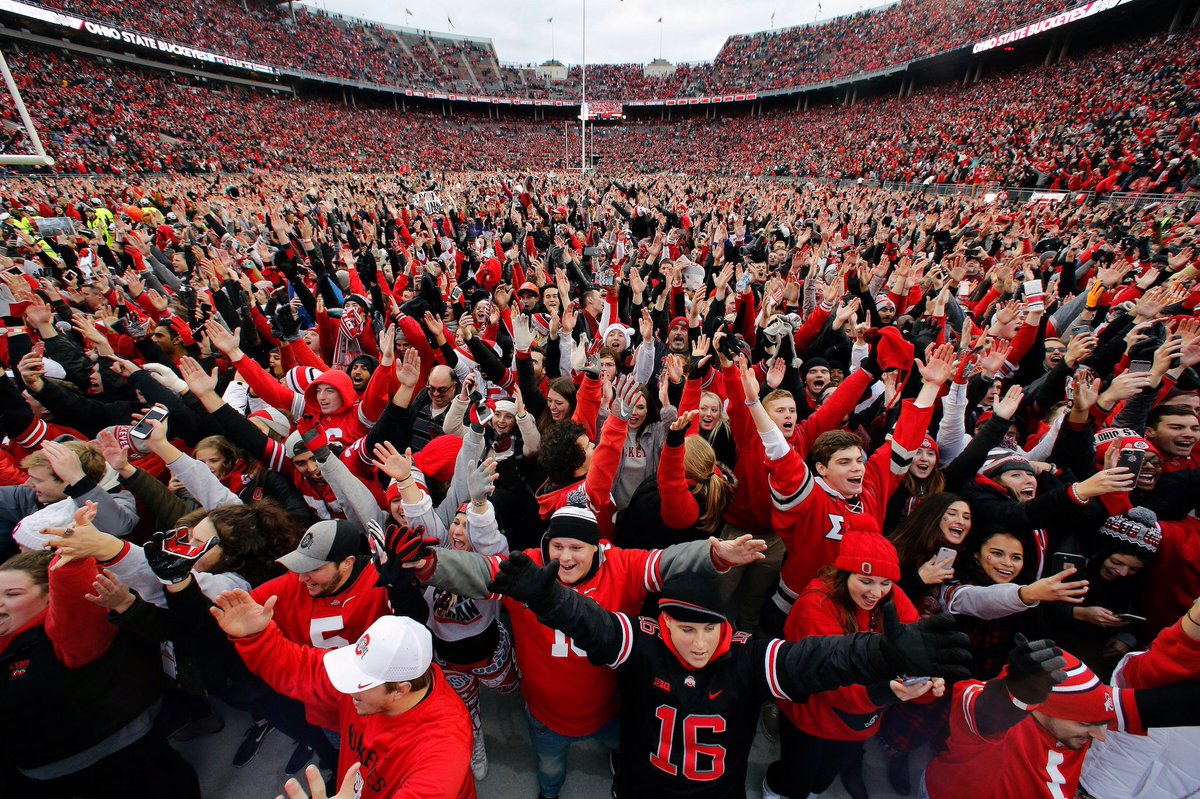 OhioStateFB's tweet photo. Where else would you really want to be? 🤔

#GoBucks https://t.co/p2sJScn6DS