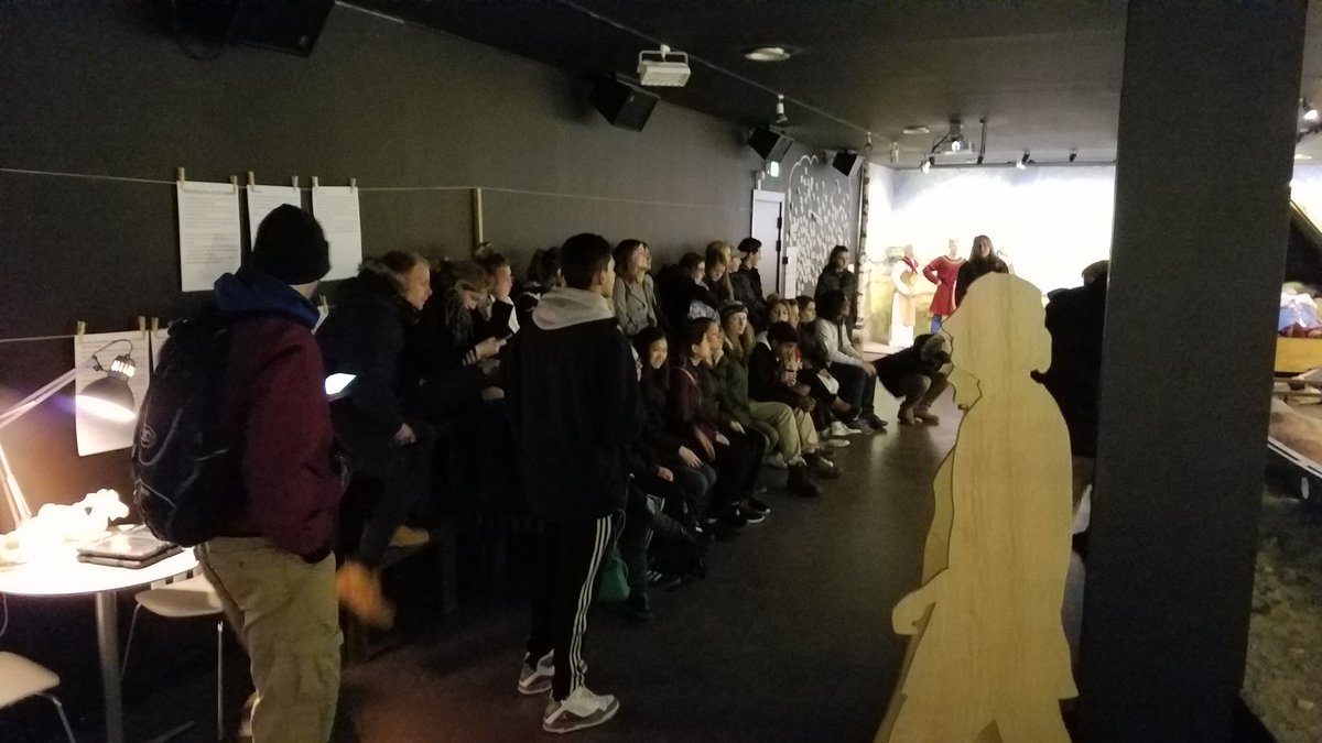 MPH_Soroe's tweet photo. At the Ladby (pronounced led'byoo) Viking Ship burial with the world's greatest tour guide/archeologist. #MPHtoDenmark https://t.co/5LkpBvTqxL