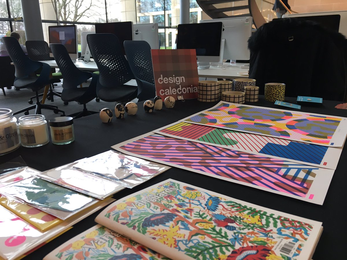 DesignCaledonia's tweet image. Fab day celebrating &amp;amp; exhibiting at @ESparkGlobal in Edinburgh for their 1st birthday 🌞 #godo