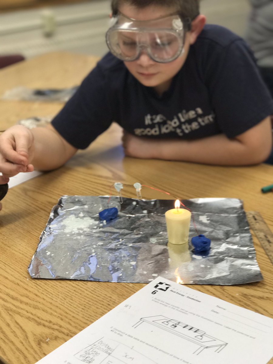 mr_thall's tweet photo. Middle school students making observations on how heat energy is transferred. https://t.co/8HTJpMJuZI