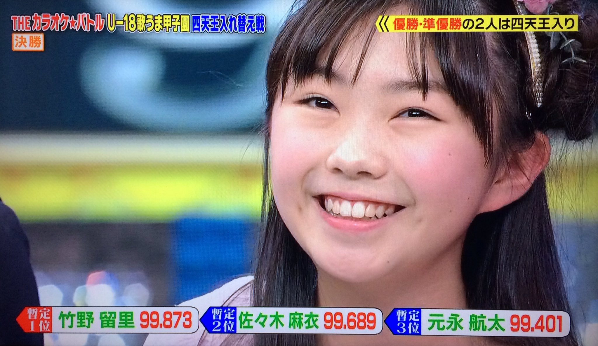 ペイル Ar Twitter 決勝見終わった 個人的に一番気に入ったのは意外にも元永航太クンの 北国の春 でした 優勝した竹野留里ちゃんはその辺のアイドルよりもメガネが似合うし 佐久間彩加ちゃんの笑顔は可愛いし 痩せて綺麗になった佐々木麻衣ちゃんは ペイル Ar Twitter 決勝見終わった 個人的に一番気に入ったのは意外にも元永航太クンの 北国の春 でした 優勝した竹野留里ちゃんはその辺のアイドルよりもメガネが似合うし 佐久間彩加ちゃんの笑顔は可愛いし 痩せて綺麗になった佐々木麻衣ちゃんは
