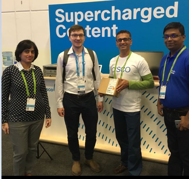 CiscoTechComm's tweet image. #Congratulations Ladislav V @ladislav_virag on the #iPad win. Let's keep the engagement going. #SuperchargedContent #CLEUR.