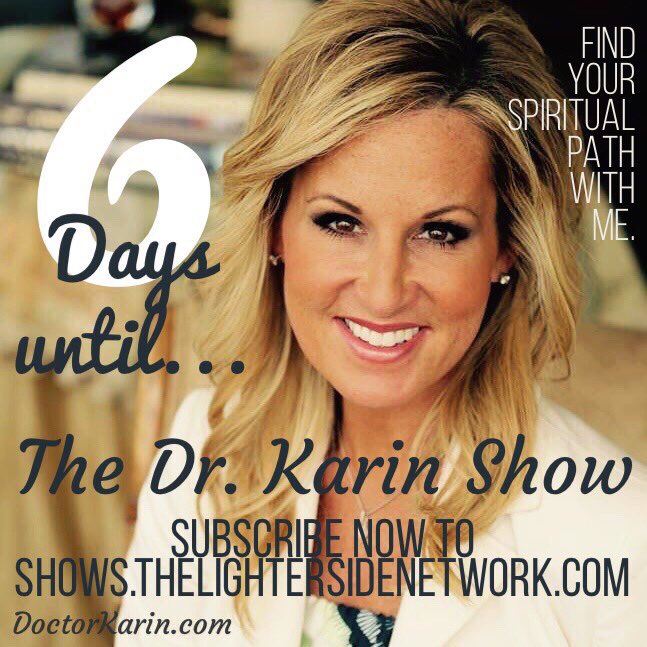 DoctorKarin's tweet photo. Launch of #TheDrKarinShow on #TheLighterSideNetwork in 6 days! #inspiration #Holistic#spirituality #freedom https://t.co/NBO1NeXcdr https://t.co/JtkDRAGqzr