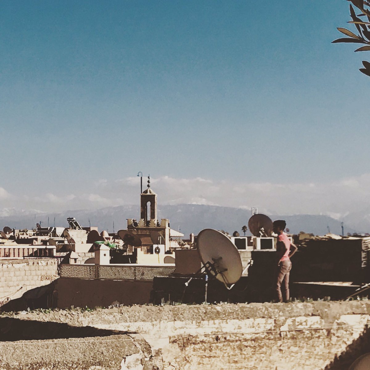 Sarah_JWare's tweet photo. Ahhh this time last week, sunny rooftops and balmy sunsets of Morocco #Marrakech https://t.co/CcrbYX7q6C