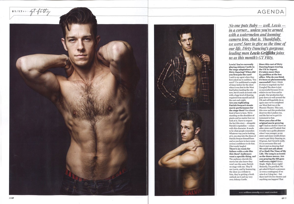 DDOnStage's tweet photo. #ThrowbackThursday to @TheGriffmiester's 😎 #DirtyDancing article in @GayTimesMag 😍 https://t.co/2N8b3onGKO