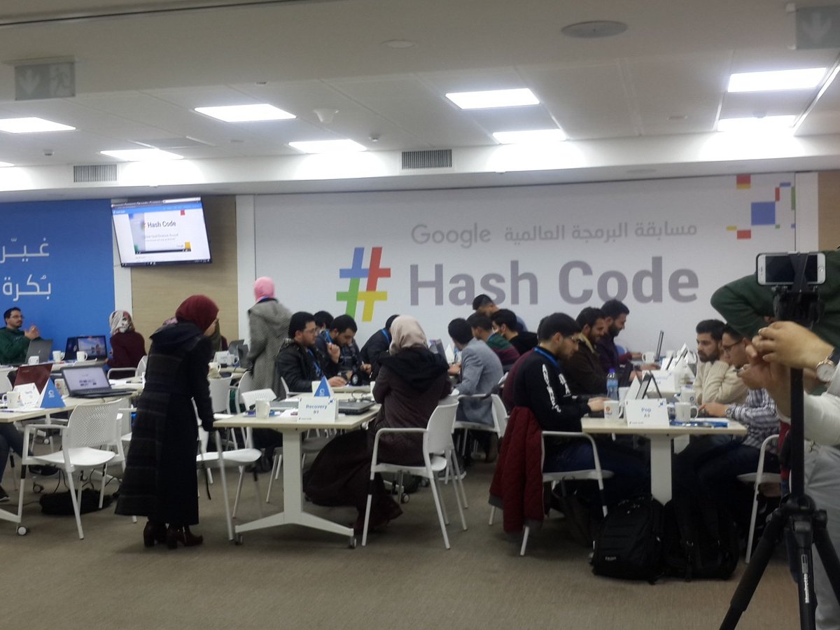 teams are ready to start ... #PalestineTM #hashcode2017 #hashcodePS