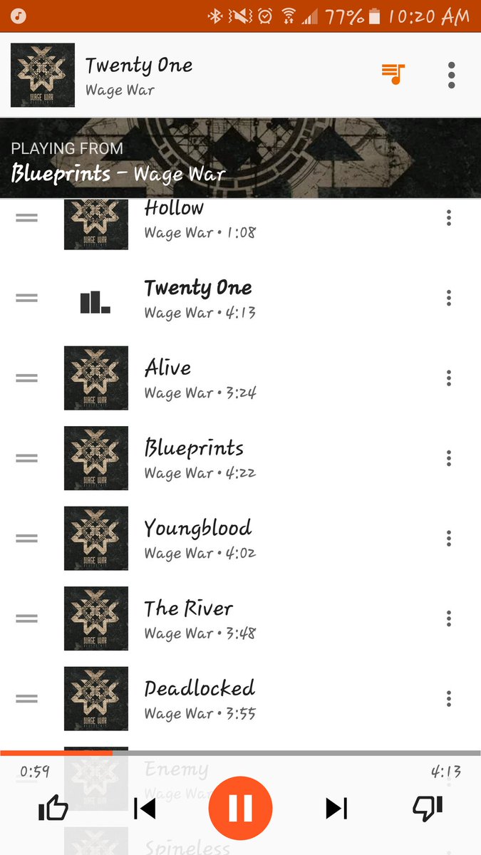 t_ayers6's tweet photo. Dear @WageWar I know I'm late to the party...but God damn this album is helping me kill this workout...excited to hear more!! https://t.co/V7uXHw4Jxq