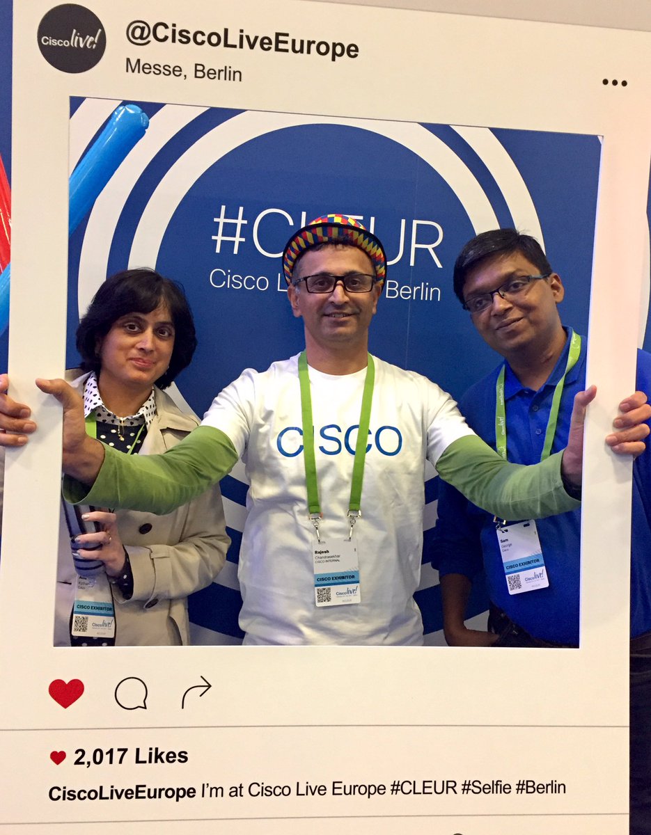 rajesh_c's tweet image. Adding the fun element to long days at Cisco Live #SuperchargedContent #CLEURSelfie #CLEUR @samgeo78 @una_kothari