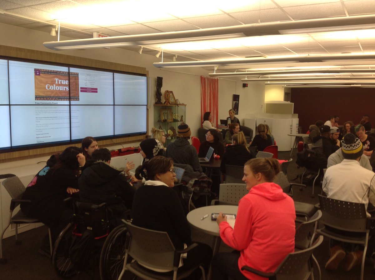 ESMohawk's tweet photo. #LINC students @MohawkCollege sharing their journey to Canada with ES students to shed insight on inclusion of newcomers in schools https://t.co/vSPkjyZAfR
