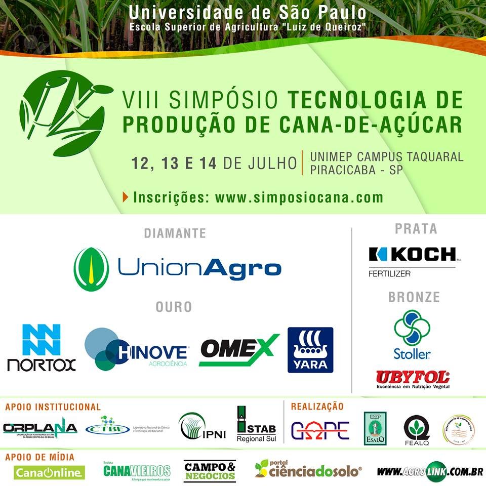 revistaplantar's tweet photo. Faça já sua inscrição para o VIII Simpósio Tecnologia de Produção de Cana-de-Açúcar através do site https://t.co/biBbK1fK3N
#RevistaP https://t.co/ewabXvN5JV