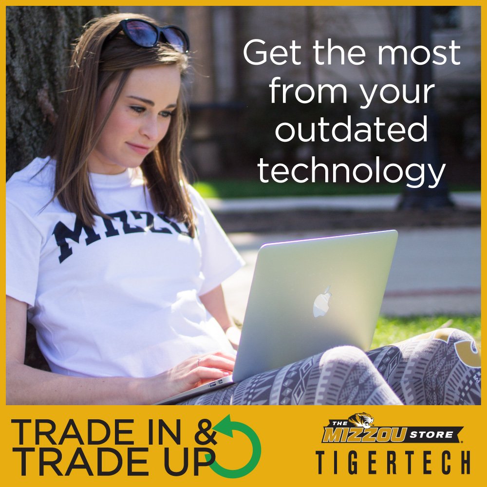 MUTigerTech's tweet image. Out with the old, in with the new. Trade in your old gear to upgrade for less! ow.ly/l84m309g7fn