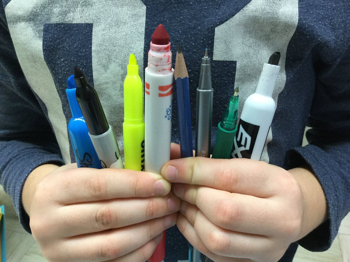 Il existe plusieurs types de crayons feutres: à pointe fine, moyenne ou épaisse pour dessiner. #curieux4 - Pavao