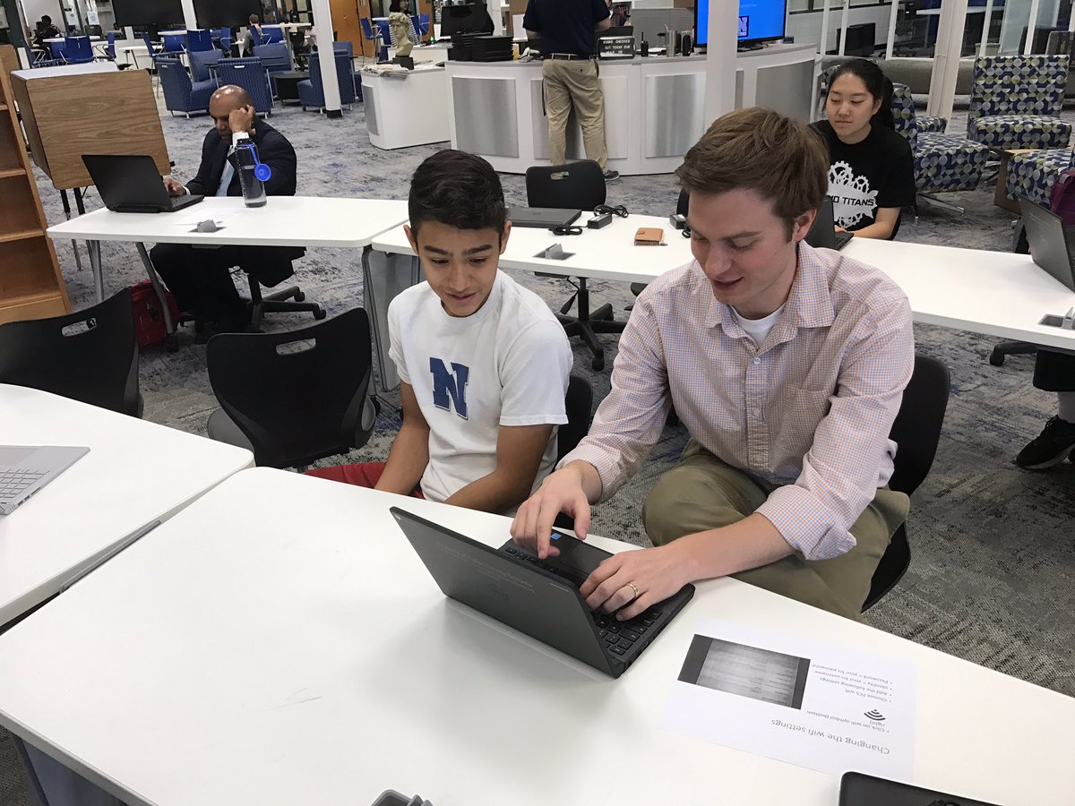 NPESprincipal's tweet image. Student led Chromebook deployment!