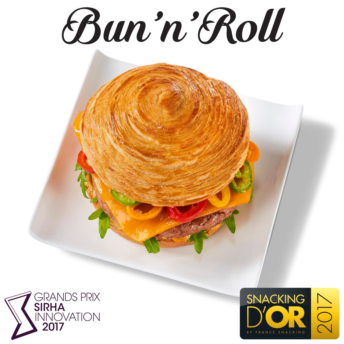 [#snackingdor] Nous sommes fiers de vous annoncer que notre Bun'n'Roll remporte le Snacking d'Or 2017, merci à tous ceux qui ont participé !