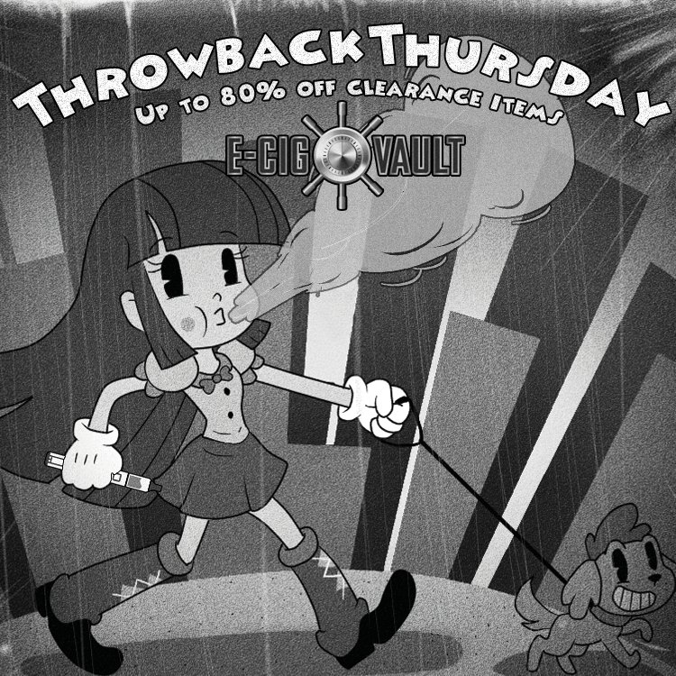 ecigvault's tweet photo. Its Throwback Thursday and we got clearance items up to 80% off! https://t.co/tHKO0nTVbA