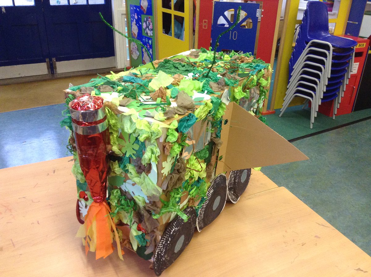 WTyndalePrimary's tweet image. Nursery&apos;s amazing jungle car for @enablingent challenge day! #usingimagination #teamwork