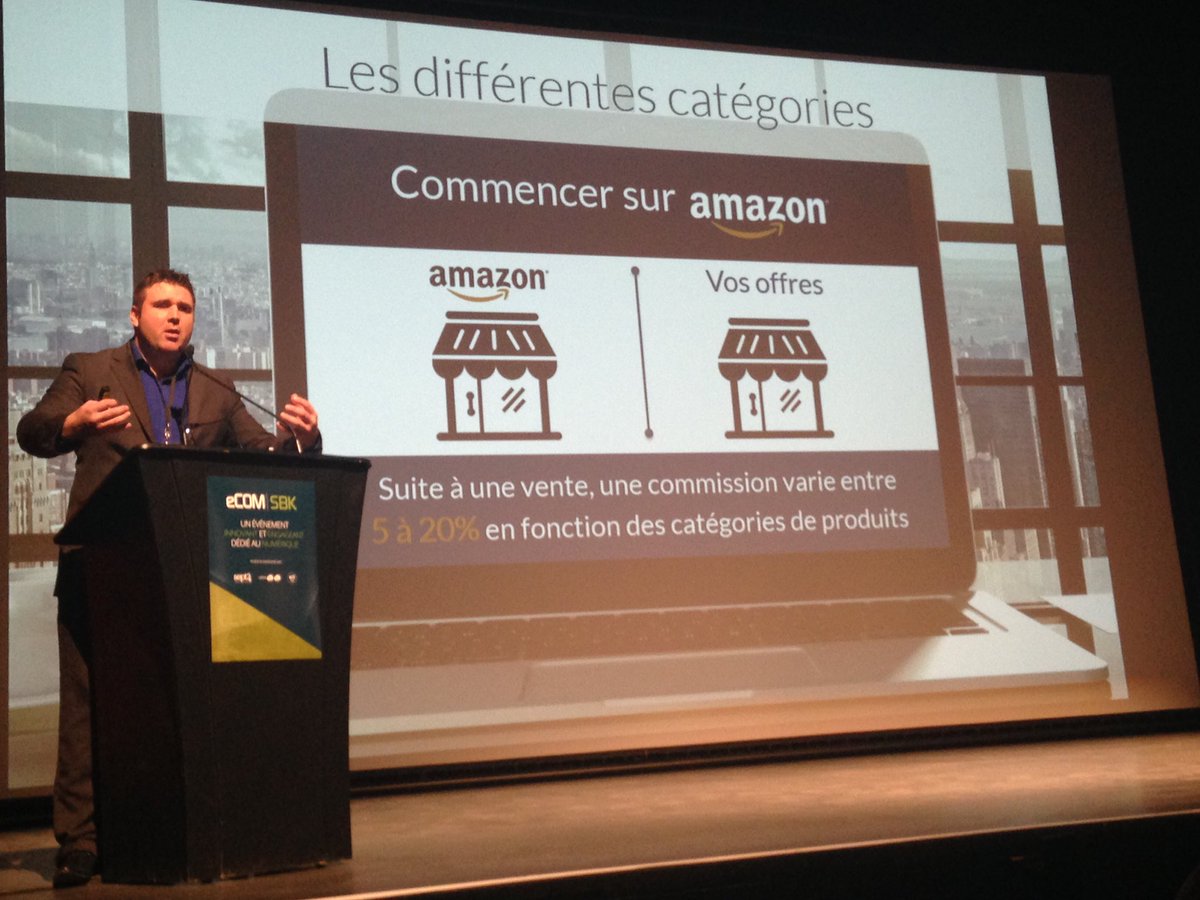 eCOM_Evenements's tweet photo. Comment bien vendre sur #Amazon ? Les participants #eCOMSBK ont la chance de le découvrir grâce à Eric Paul, président de @GenerationEcom. https://t.co/NHlmprSUuj