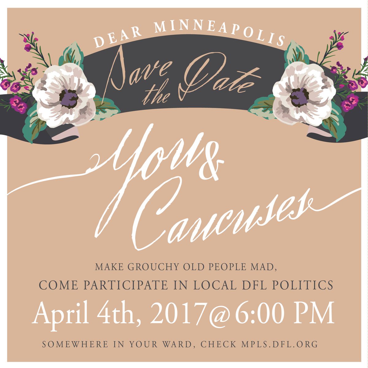 MariaLangholz's tweet image. VERY important Save the Date, courtesy of @ziibiing. #caucus #mnleg