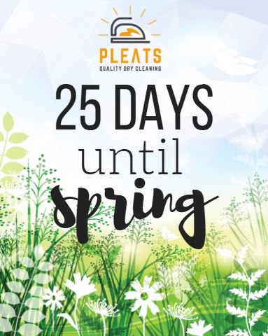 PLEATSCLEANERS's tweet image. But who’s counting, right? #daysuntilspring #waitingimpatiently