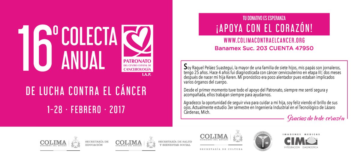 PatronatoCancer's tweet photo. #FelizJueves Es un buen día para apoyar a quien lo necesita, aún estás a tiempo!!  #ApoyaConElCorazón #Colecta2017
Cuenta: 47950 Suc. 203 https://t.co/qQFCQkatEr